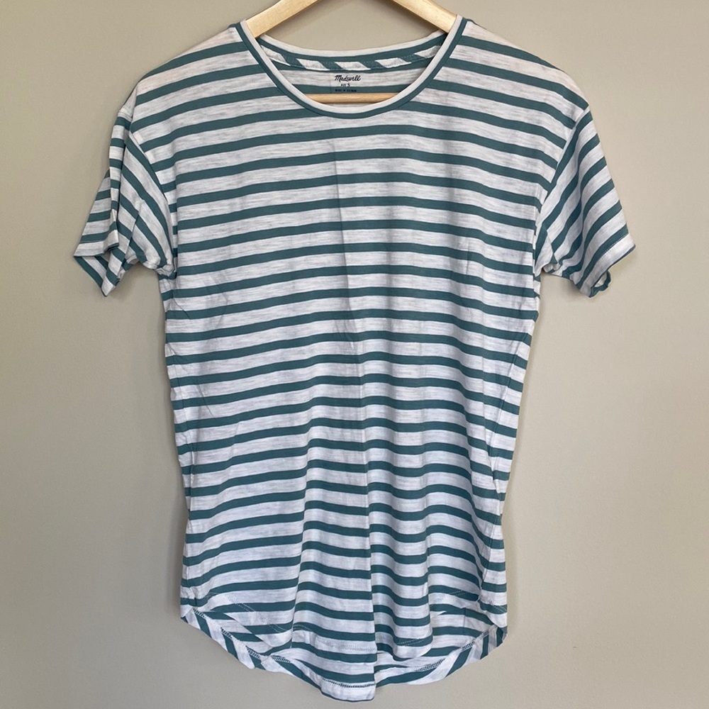 Madewell Striped Short Sleeve Shirt